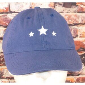 Scentsy Navy Blue Baseball Cap With White Star Embroidery Adjustable Strapback U